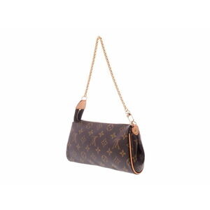 Louis Vuitton Brown Leather Eva Strap Monogram Bag